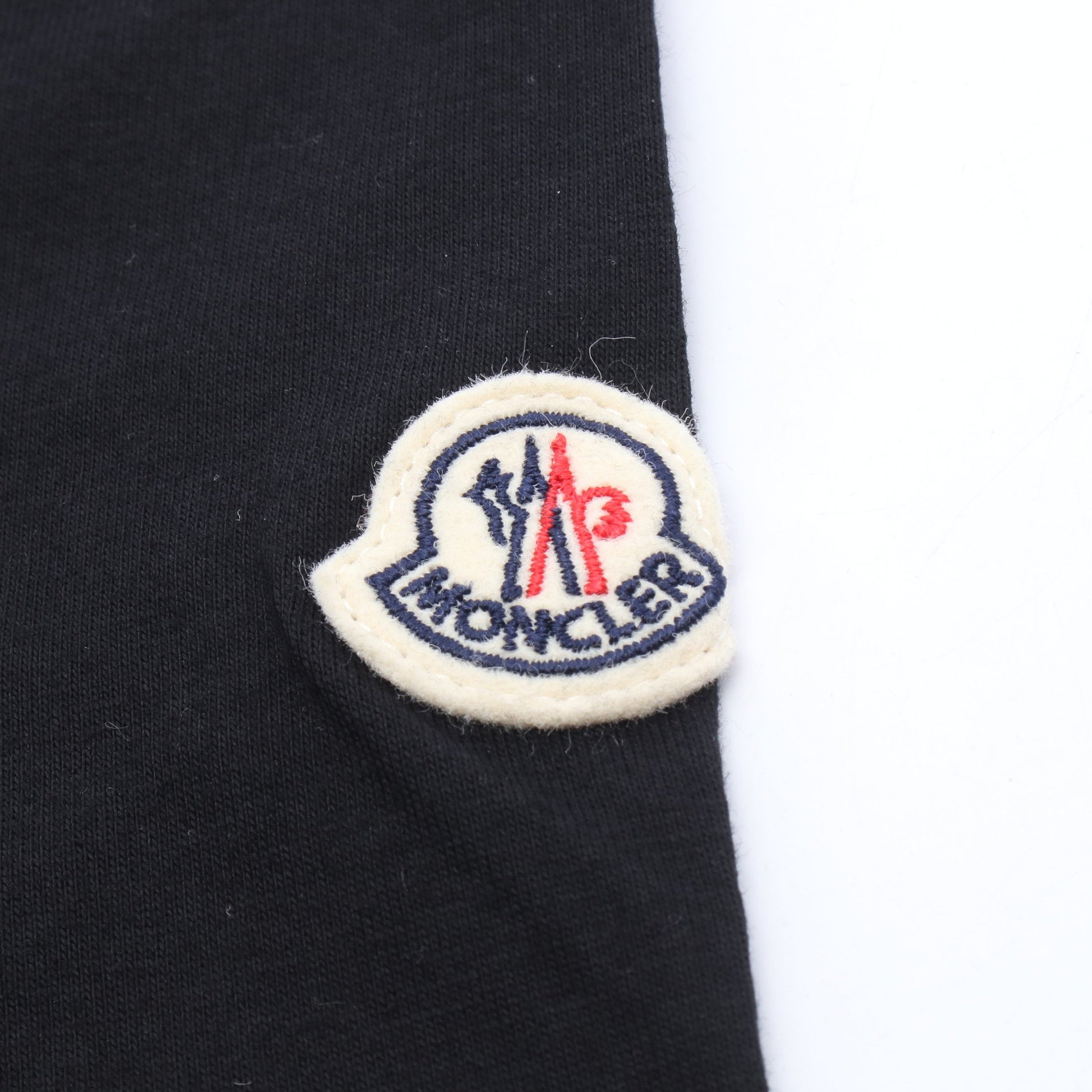 MAGLIA MANICA CORTA 半袖Tシャツ コットン ブラック モンクレール トップス MONCLER