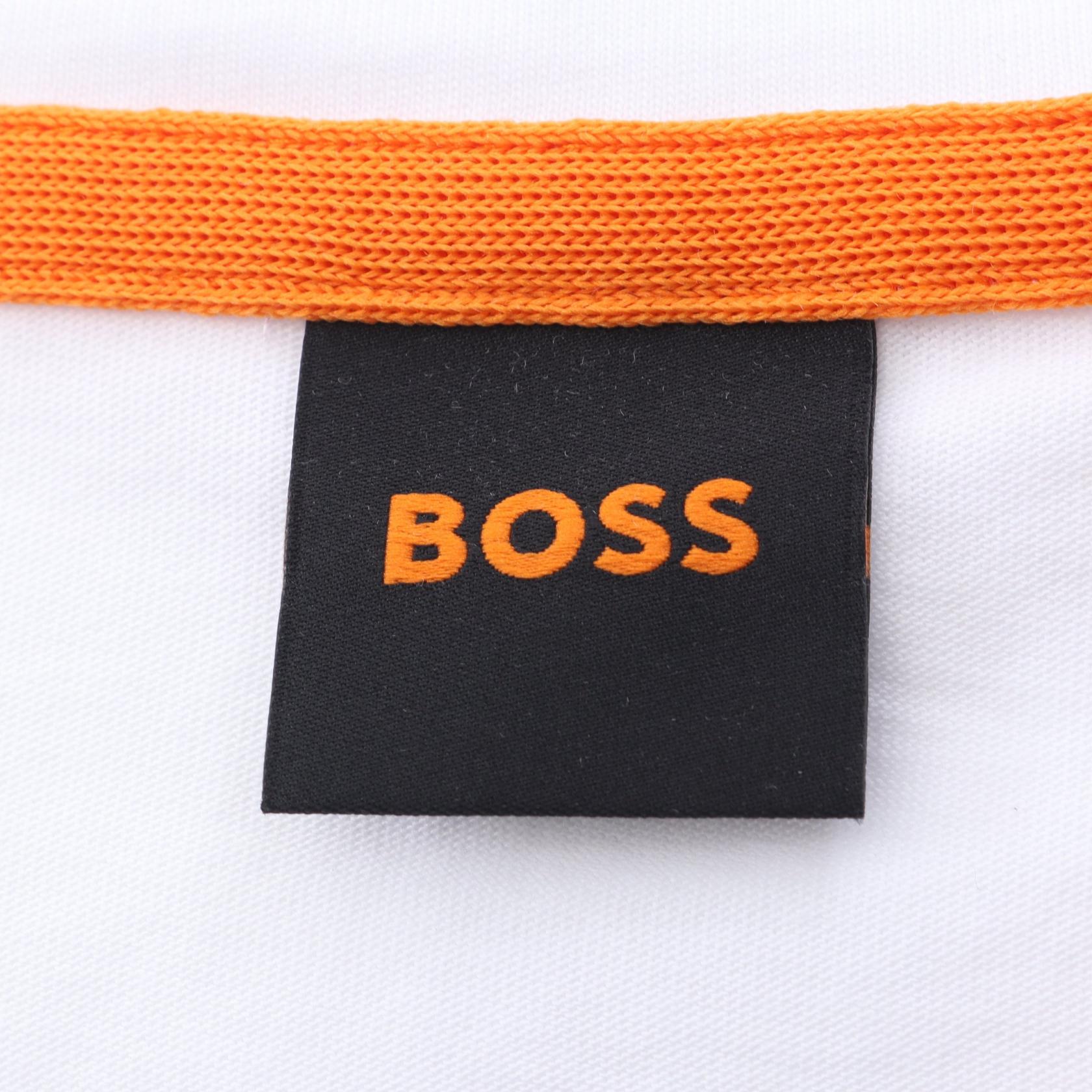 ロゴ 半袖Tシャツ コットン ホワイト ボス – RECLO