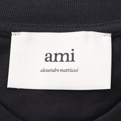 AMI DE COEUR 半袖Tシャツ コットン ブラック アミアレクサンドルマテュッシ トップス AMI Alexandre Mattiussi