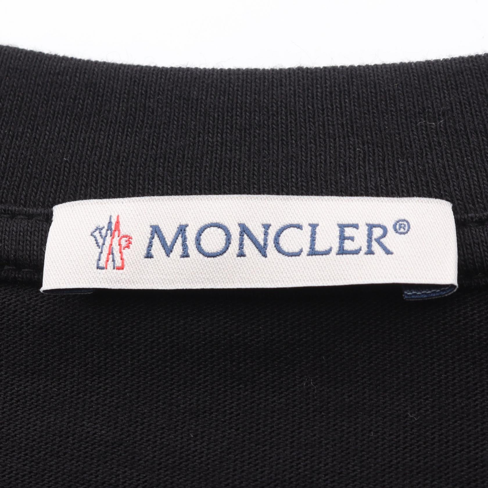 Tシャツ 半袖Tシャツ コットン ブラック モンクレール トップス MONCLER