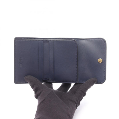ESSENTIAL CARD HOLDER WALLET 三つ折り財布 レザー ネイビー コーチ 財布・小物 COACH