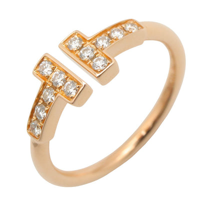 Tワイヤー リング ダイヤ リング 指輪 K18PG ダイヤモンド クリア ピンクゴールド ティファニー アクセサリー TIFFANY & Co.