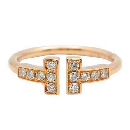 Tワイヤー リング ダイヤ リング 指輪 K18PG ダイヤモンド クリア ピンクゴールド ティファニー アクセサリー TIFFANY & Co.