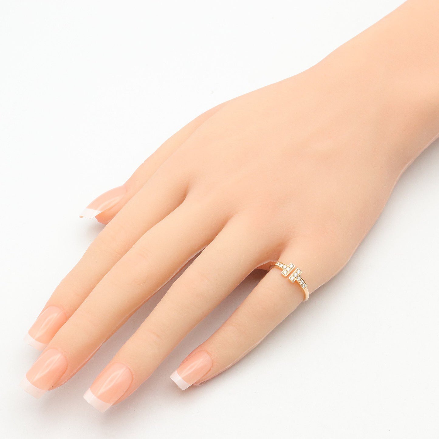 Tワイヤー リング ダイヤ リング 指輪 K18PG ダイヤモンド クリア ピンクゴールド ティファニー アクセサリー TIFFANY & Co.
