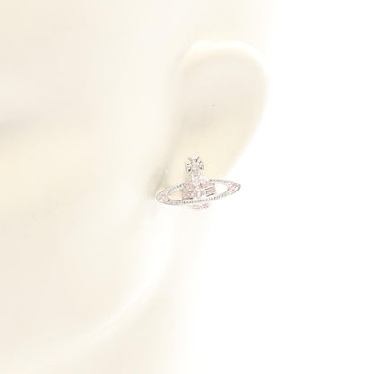 MINI BAS RELIEF ピアス ステンレススチール ラインストーン シルバー ピンク ヴィヴィアンウエストウッド アクセサリー Vivienne Westwood