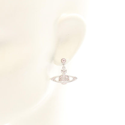 MINI BAS RELIEF DROP ピアス ステンレススチール ラインストーン シルバー ピンク ヴィヴィアンウエストウッド アクセサリー Vivienne Westwood