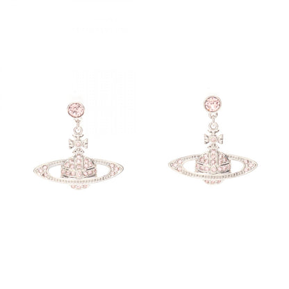 MINI BAS RELIEF DROP ピアス ステンレススチール ラインストーン シルバー ピンク ヴィヴィアンウエストウッド アクセサリー Vivienne Westwood