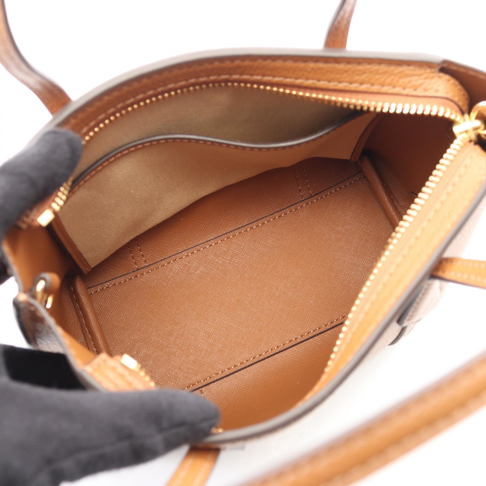 PERRY MINI TOTE 2WAY ハンドバッグ トートバッグ レザー ブラウン