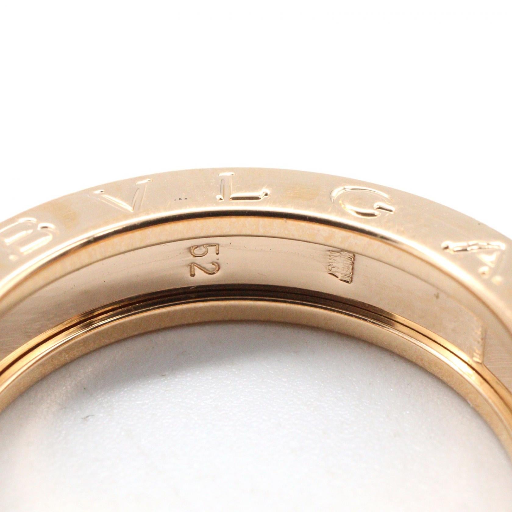 B-zero1 リング 1バンド リング 指輪 K18PG ピンクゴールド ブルガリ アクセサリー BVLGARI