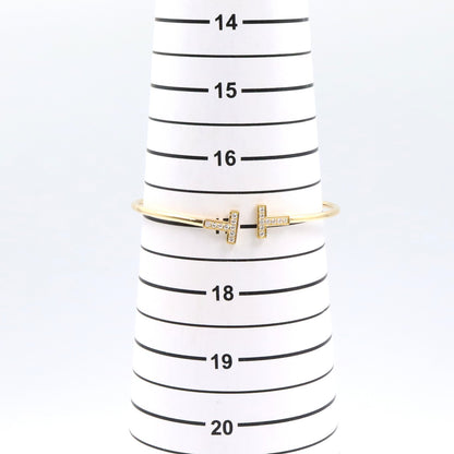 Tワイヤーブレスレット ダイヤ ブレスレット K18YG ダイヤモンド イエローゴールド クリア ティファニー アクセサリー TIFFANY & Co.