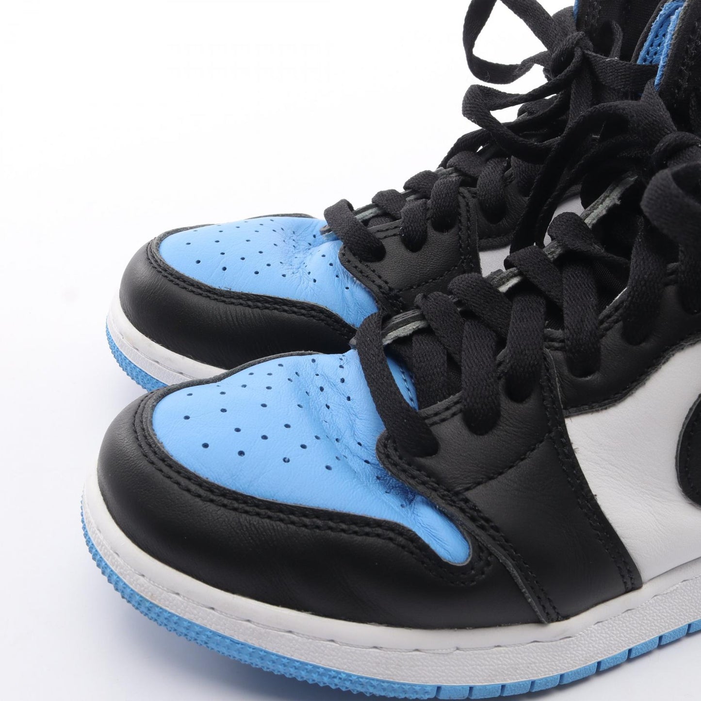 AIR JORDAN 1 RETRO HIGH OG GS ハイカットスニーカー レザー ライトブルー ホワイト ブラック ナイキ シューズ NIKE
