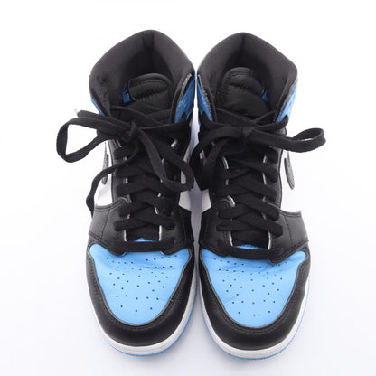 AIR JORDAN 1 RETRO HIGH OG GS ハイカットスニーカー レザー ライトブルー ホワイト ブラック ナイキ シューズ NIKE