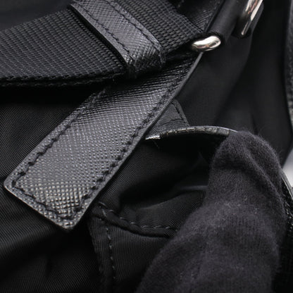 Re-Nylon 2WAY バックパック リュックサック ナイロン レザー ブラック プラダ バッグ PRADA