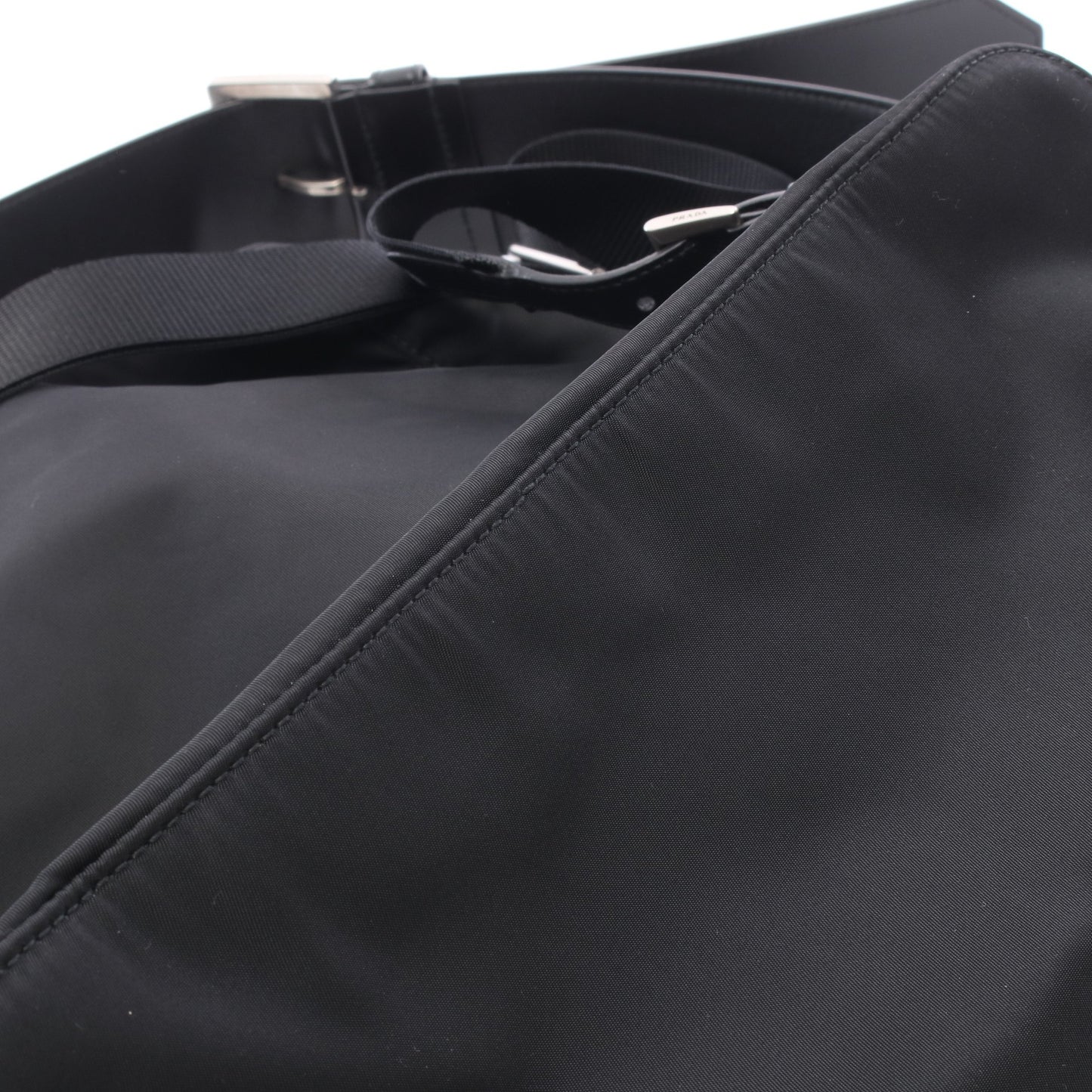 Re-Nylon 2WAY バックパック リュックサック ナイロン レザー ブラック プラダ バッグ PRADA