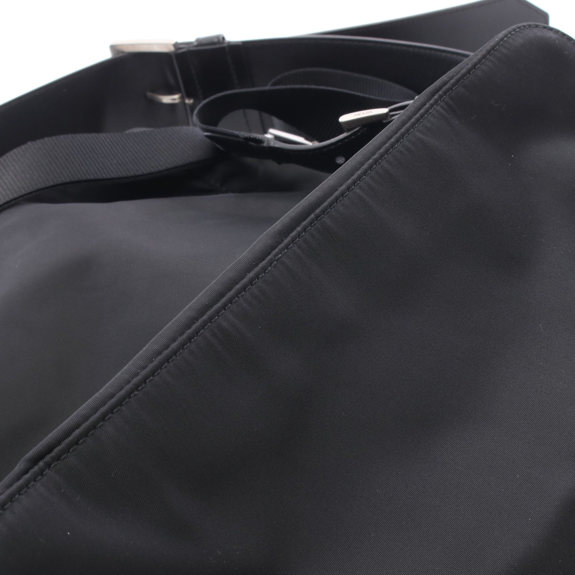 Re-Nylon 2WAY バックパック リュックサック ナイロン レザー ブラック プラダ バッグ PRADA