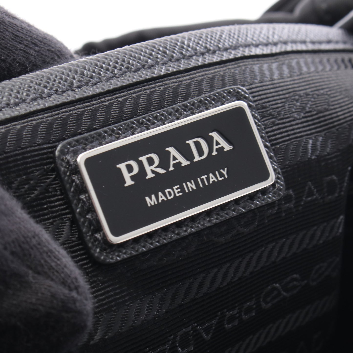 Re-Nylon 2WAY バックパック リュックサック ナイロン レザー ブラック プラダ バッグ PRADA