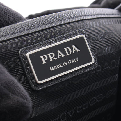 Re-Nylon 2WAY バックパック リュックサック ナイロン レザー ブラック プラダ バッグ PRADA