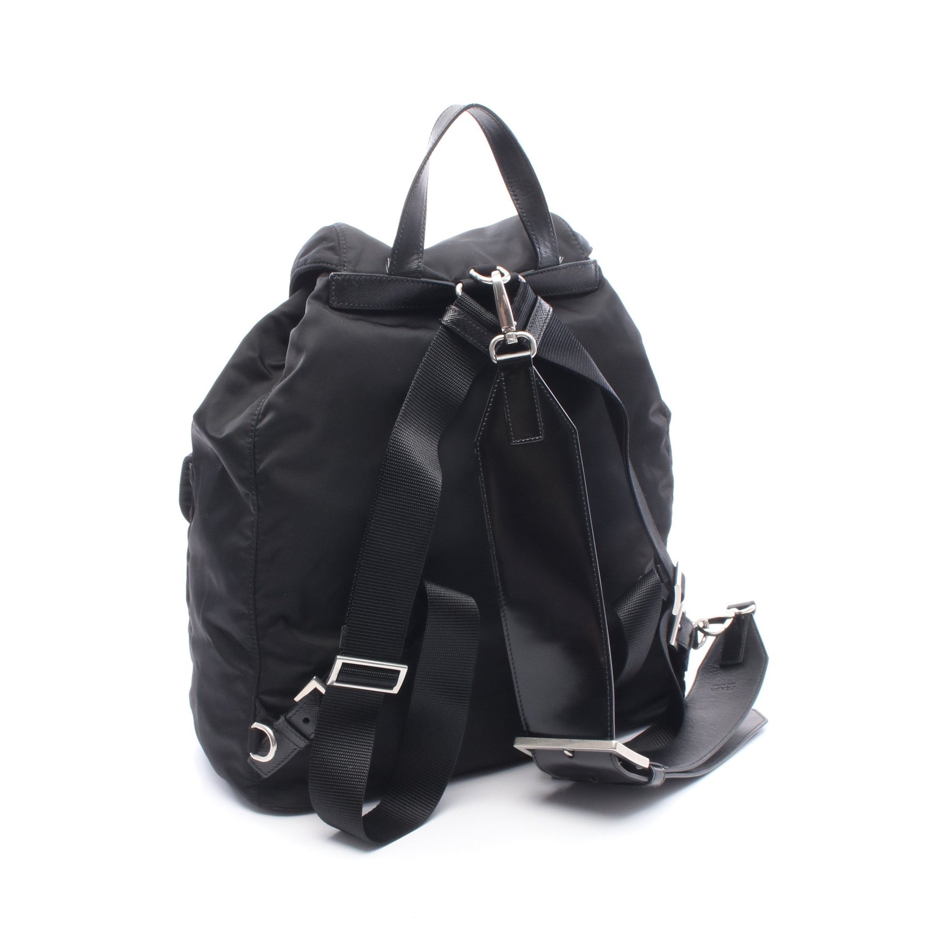 Re-Nylon 2WAY バックパック リュックサック ナイロン レザー ブラック プラダ バッグ PRADA