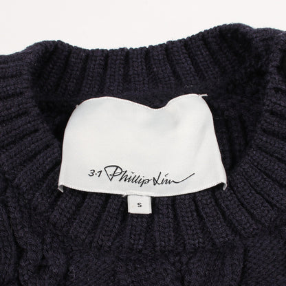 ケーブル ニット ウール ネイビー スリーワンフィリップリム トップス 3.1 Phillip Lim