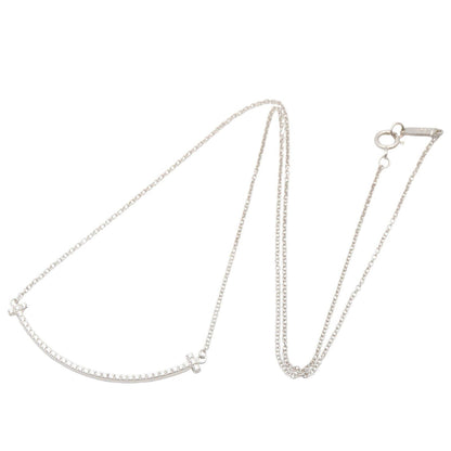 Tスマイル ダイヤ ネックレス ネックレス K18WG ダイヤモンド クリア ホワイトゴールド ティファニー アクセサリー TIFFANY & Co.