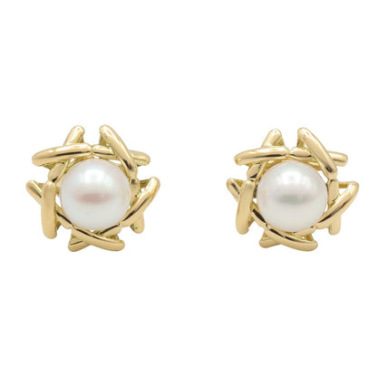 パール ピアス ピアス K18YG パール ホワイト イエローゴールド ティファニー アクセサリー TIFFANY & Co.