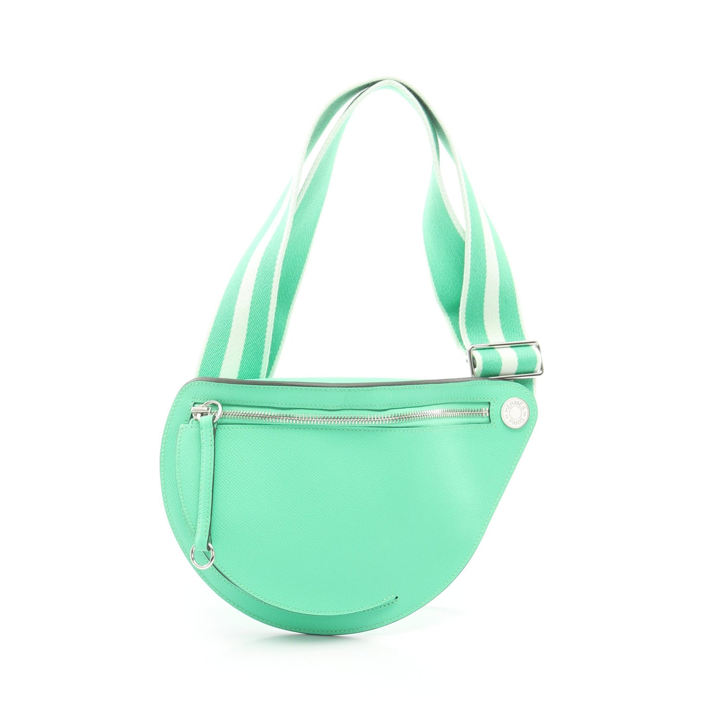 プティット コース ヴェールコミック ショルダーバッグ ヴォーエプソン グリーン シルバー金具 B刻印 エルメス バッグ HERMES