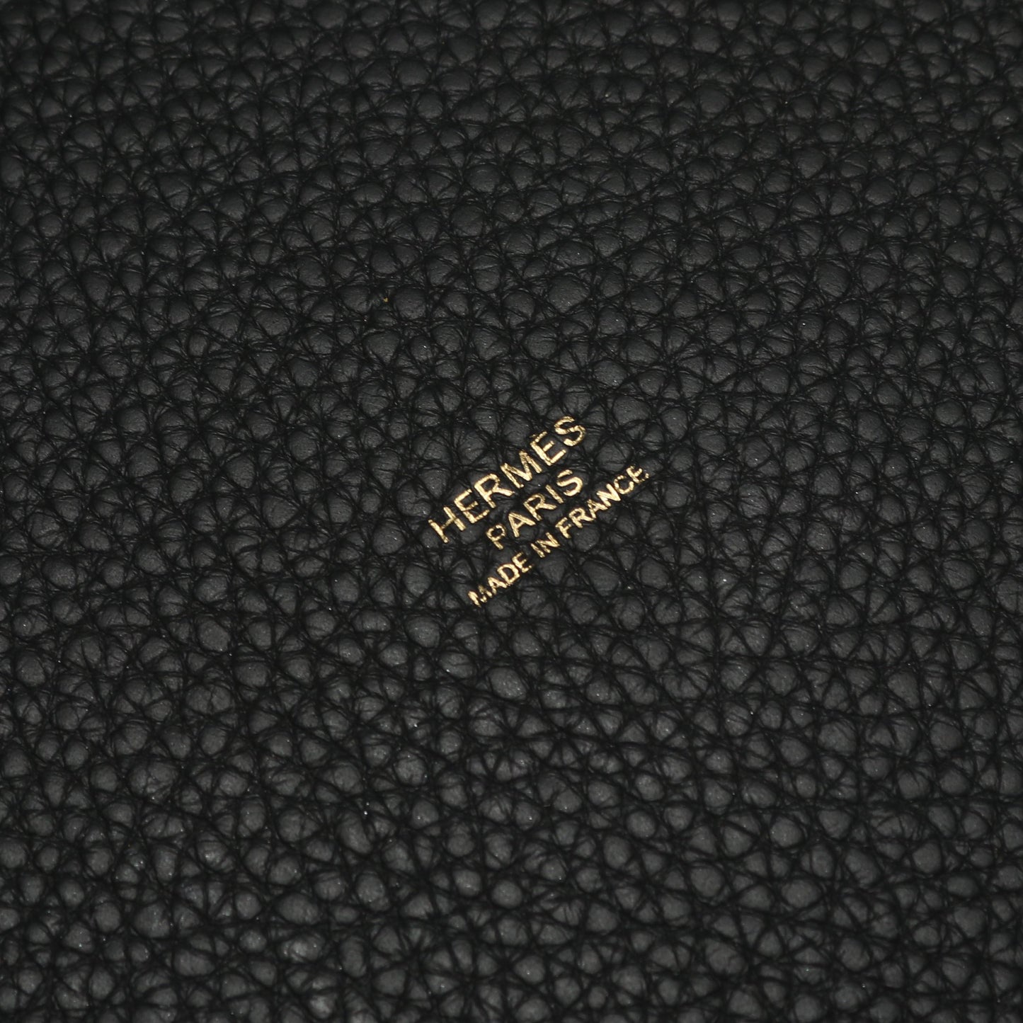 ピコタンロックGM ハンドバッグ トリヨンクレマンス ブラック ゴールド金具 D刻印 エルメス バッグ HERMES