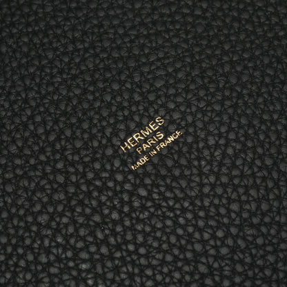 ピコタンロックGM ハンドバッグ トリヨンクレマンス ブラック ゴールド金具 D刻印 エルメス バッグ HERMES