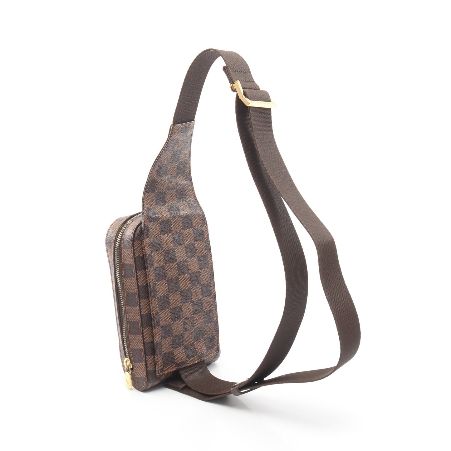 ジェロニモス ダミエエベヌ ボディバッグ PVC ブラウン ルイヴィトン バッグ LOUIS VUITTON