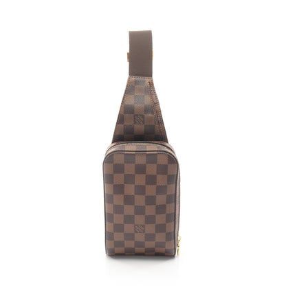 ジェロニモス ダミエエベヌ ボディバッグ PVC ブラウン ルイヴィトン バッグ LOUIS VUITTON
