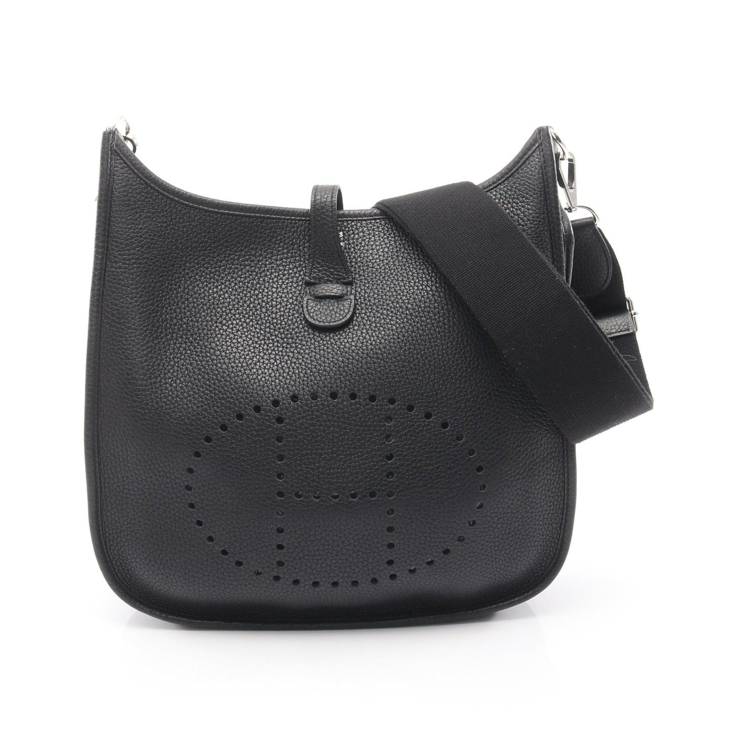 エヴリン 3 トロワ PM ショルダーバッグ トリヨンクレマンス ブラック シルバー金具 T刻印 エルメス バッグ HERMES