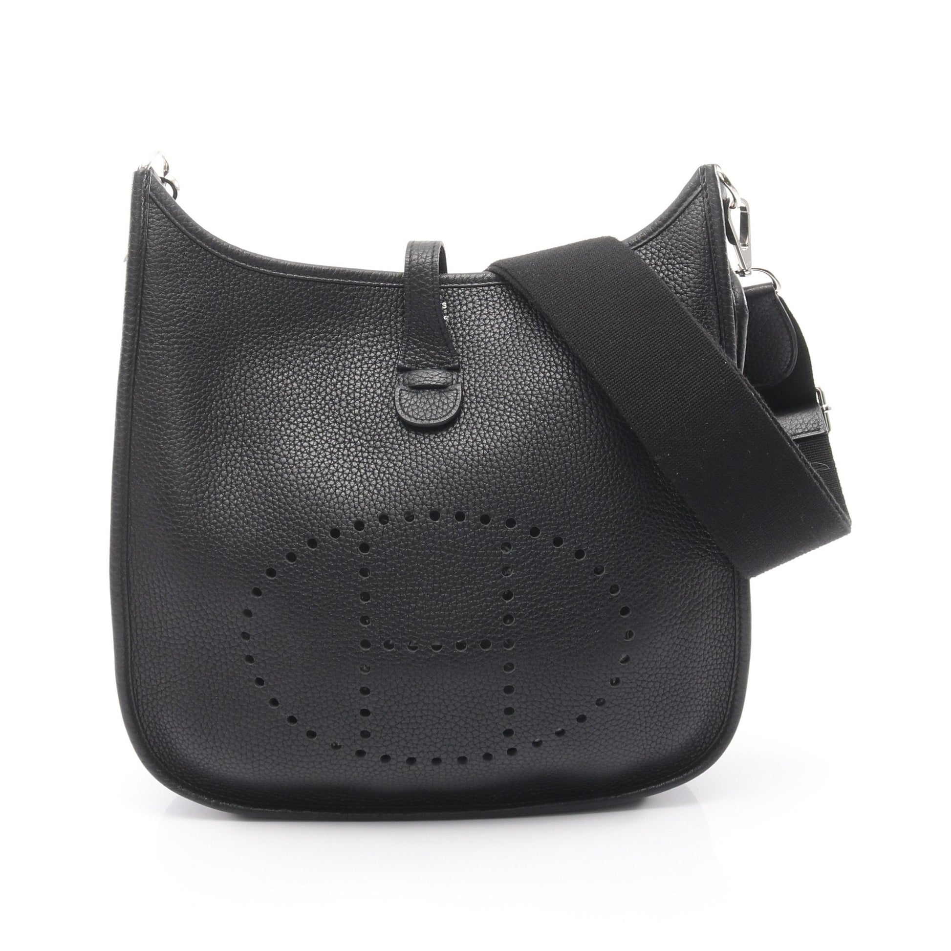エヴリン 3 トロワ PM ショルダーバッグ トリヨンクレマンス ブラック シルバー金具 T刻印 エルメス バッグ HERMES