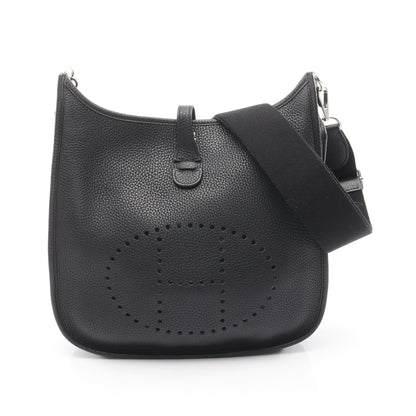 エヴリン 3 トロワ PM ショルダーバッグ トリヨンクレマンス ブラック シルバー金具 T刻印 エルメス バッグ HERMES