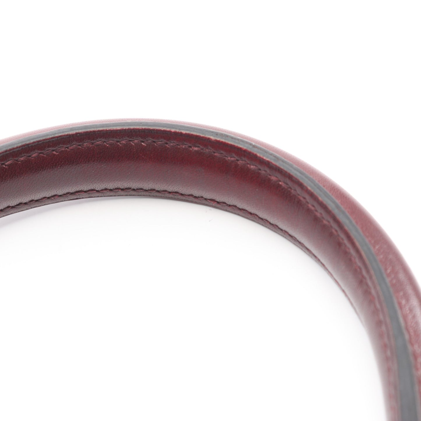 ケリー25 ルージュアッシュ 外縫い 2WAY ハンドバッグ ボックスカーフ ボルドー ゴールド金具 □L刻印 エルメス バッグ HERMES