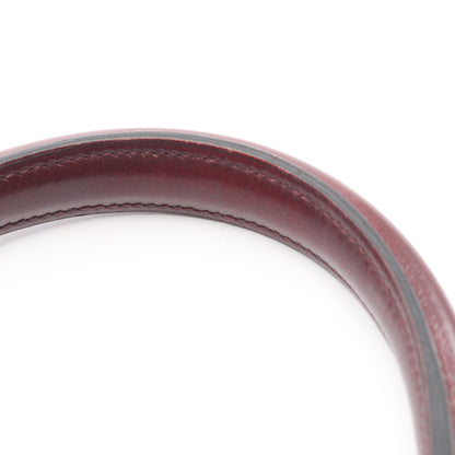 ケリー25 ルージュアッシュ 外縫い 2WAY ハンドバッグ ボックスカーフ ボルドー ゴールド金具 □L刻印 エルメス バッグ HERMES