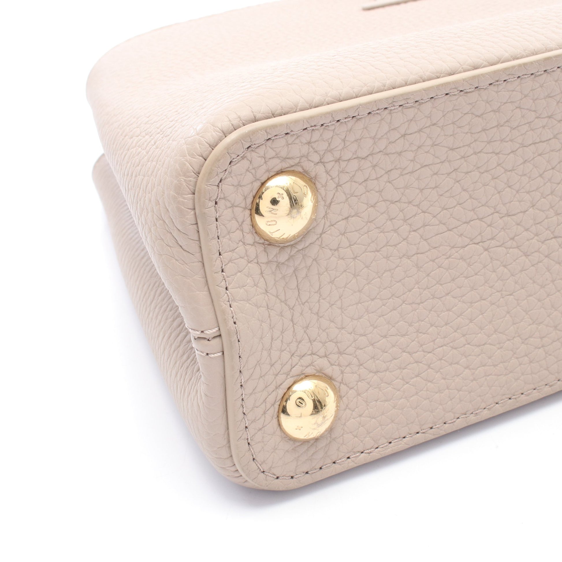 カプシーヌBB ガレ ハンドバッグ トリヨンレザー グレーベージュ ルイヴィトン バッグ LOUIS VUITTON