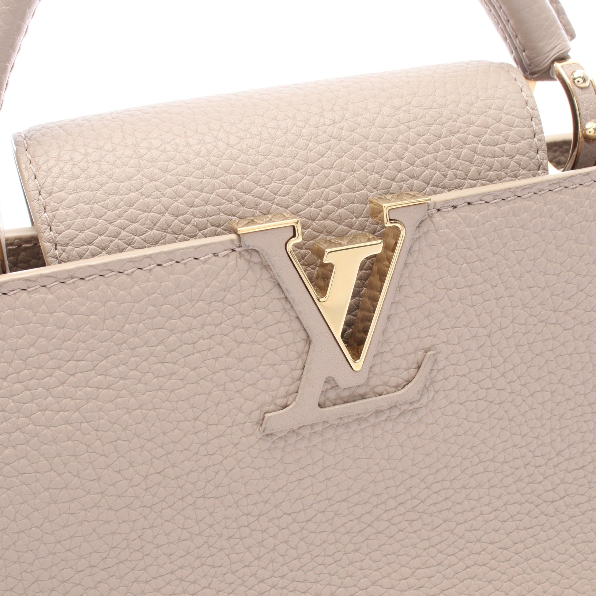 カプシーヌBB ガレ ハンドバッグ トリヨンレザー グレーベージュ ルイヴィトン バッグ LOUIS VUITTON