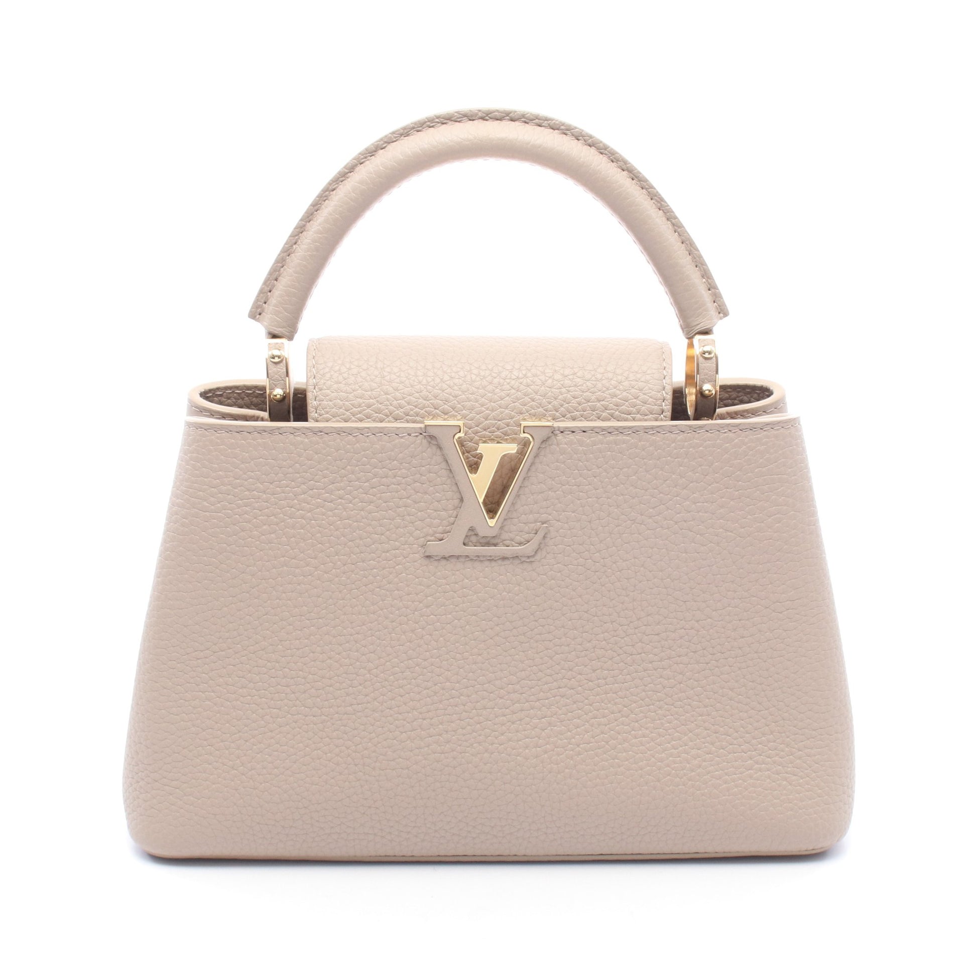 カプシーヌBB ガレ ハンドバッグ トリヨンレザー グレーベージュ ルイヴィトン バッグ LOUIS VUITTON