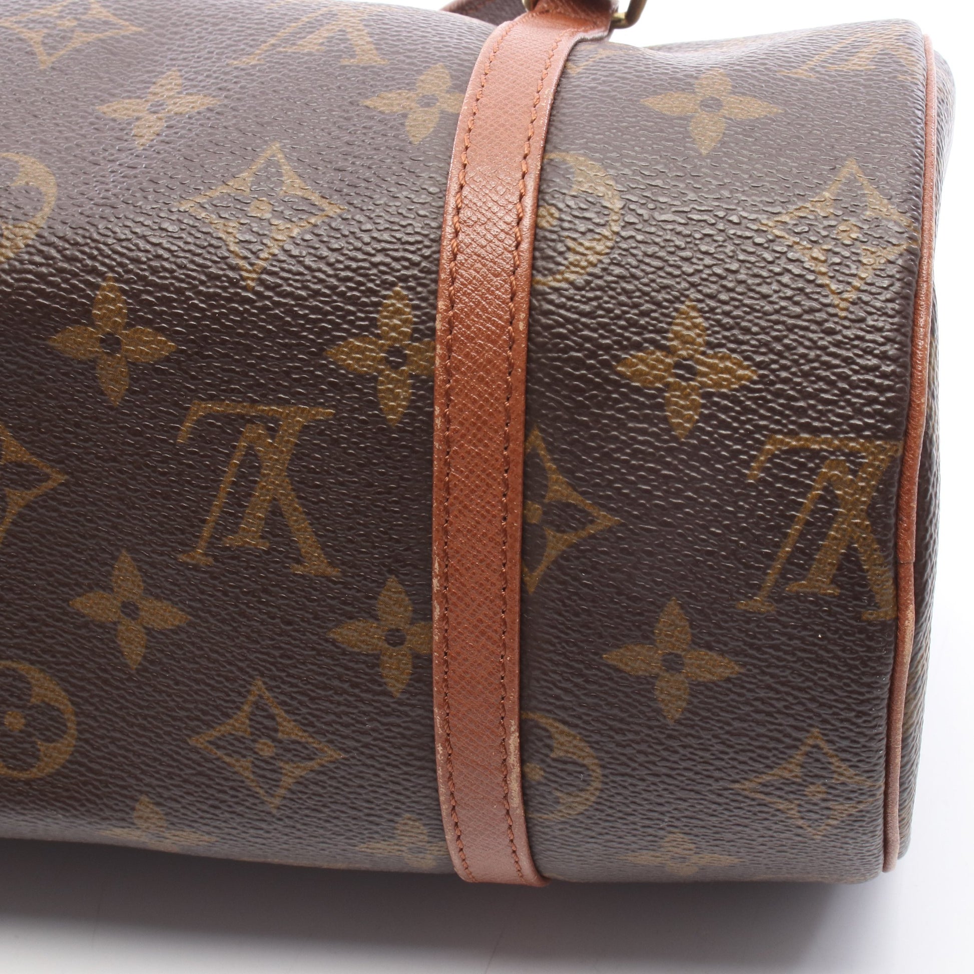 パピヨン26 モノグラム 旧型 ハンドバッグ PVC レザー ブラウン ルイヴィトン バッグ LOUIS VUITTON