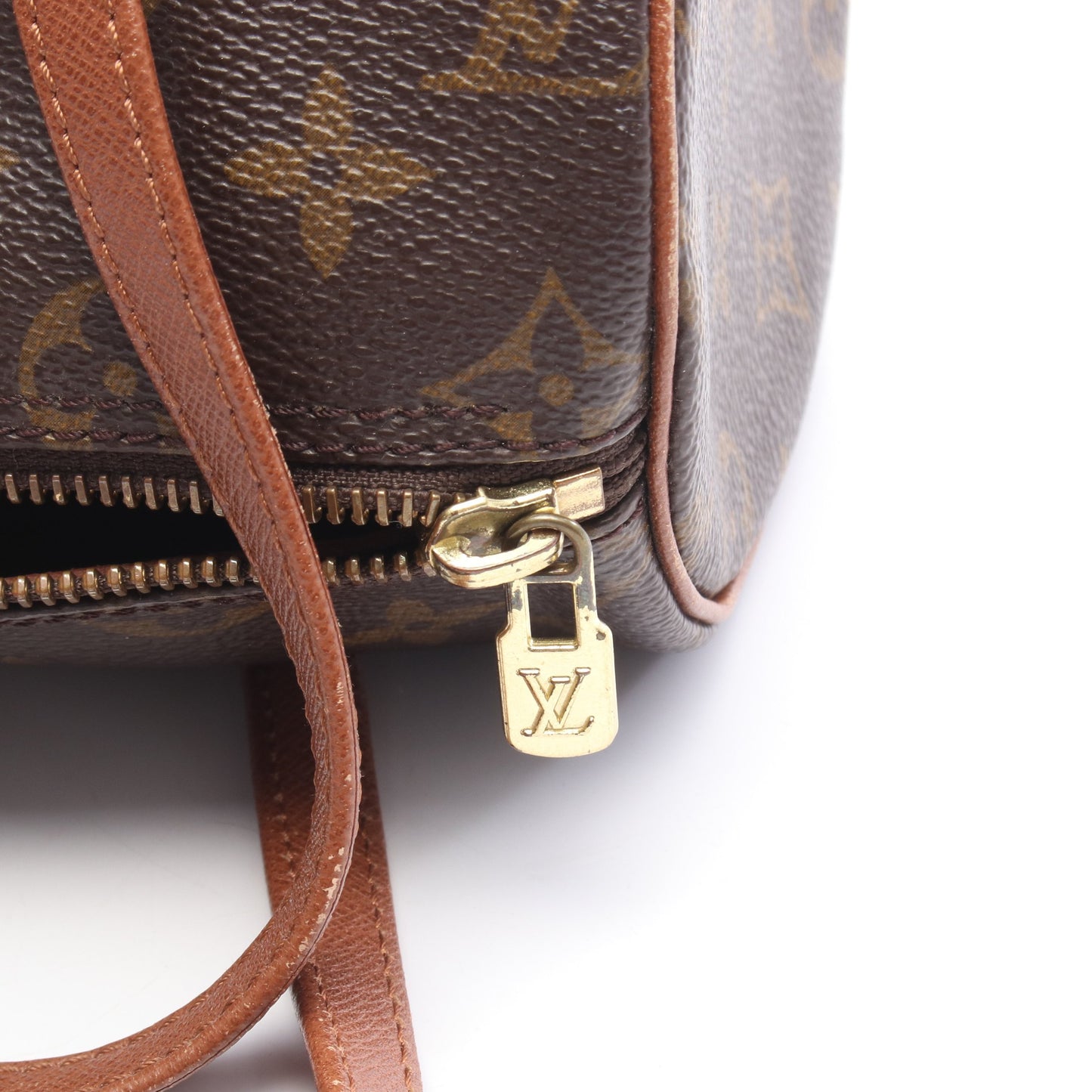 パピヨン26 モノグラム 旧型 ハンドバッグ PVC レザー ブラウン ルイヴィトン バッグ LOUIS VUITTON