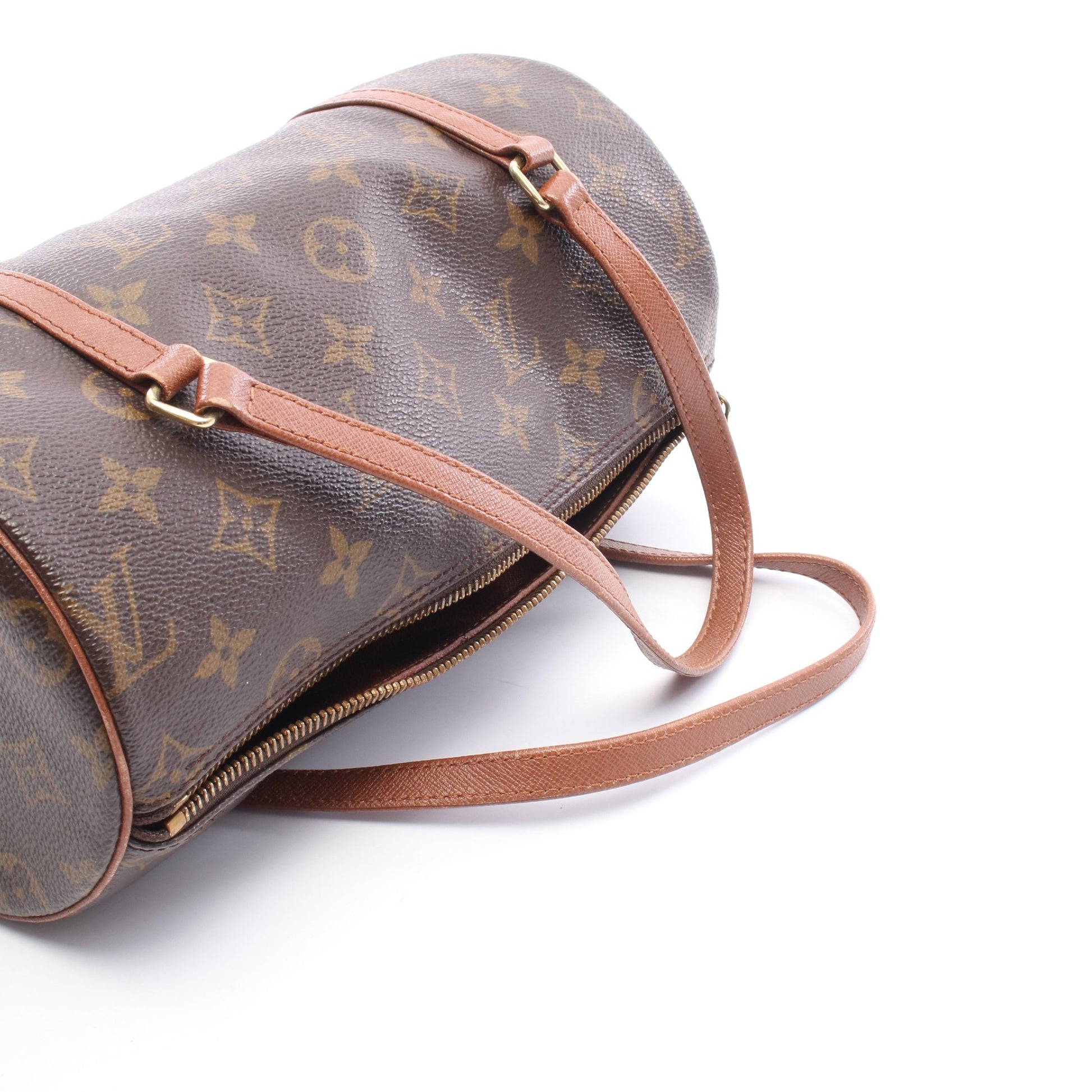 パピヨン26 モノグラム 旧型 ハンドバッグ PVC レザー ブラウン ルイヴィトン バッグ LOUIS VUITTON