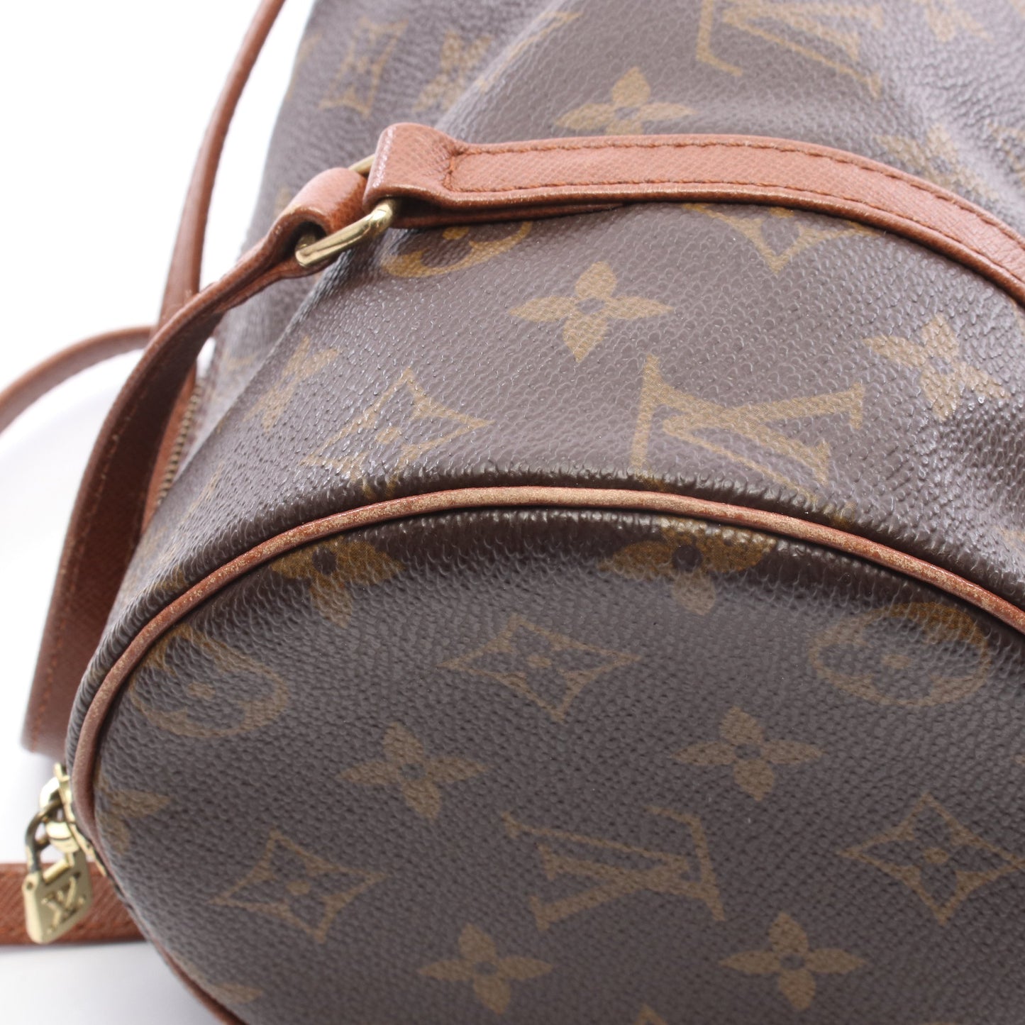 パピヨン26 モノグラム 旧型 ハンドバッグ PVC レザー ブラウン ルイヴィトン バッグ LOUIS VUITTON