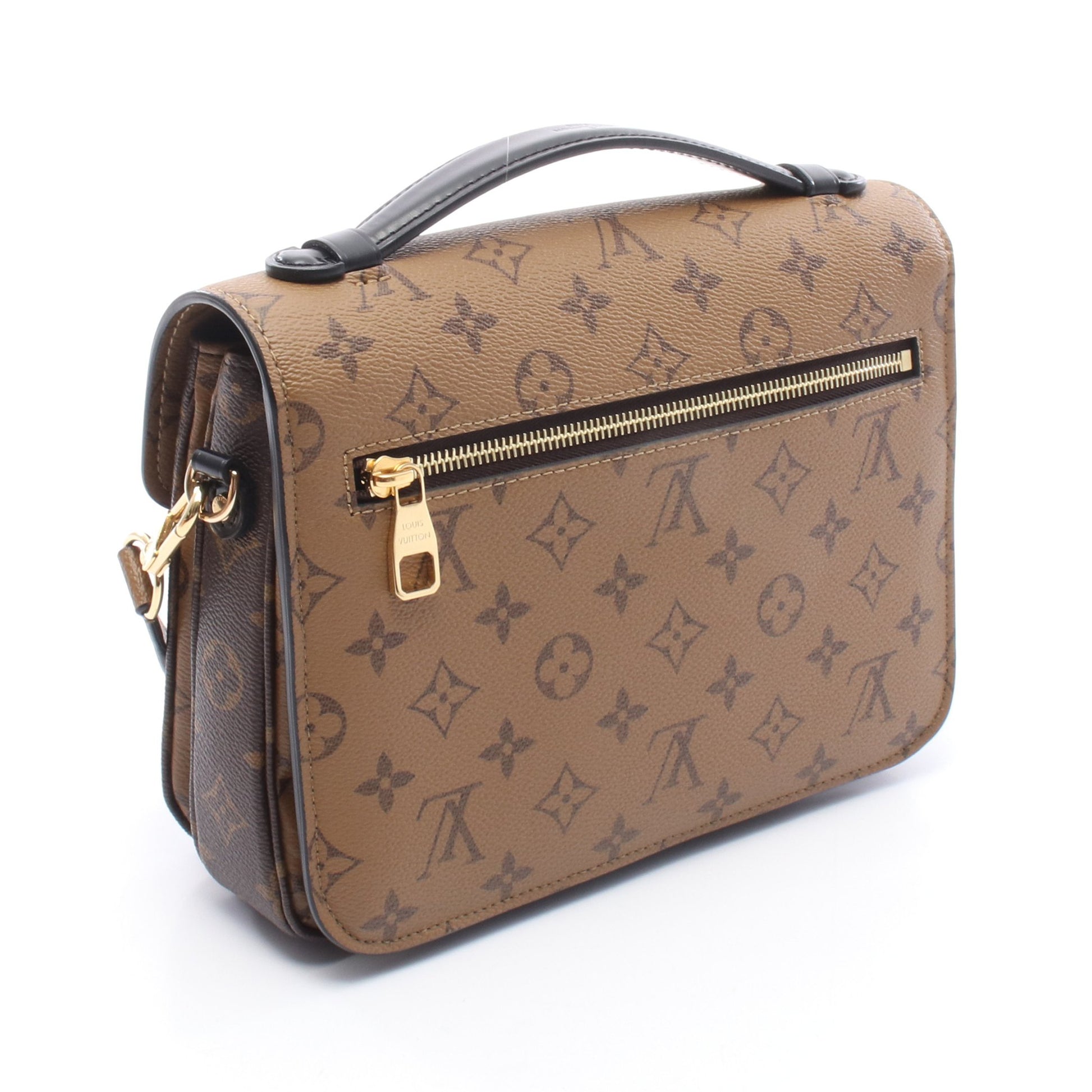 ポシェット メティス MM モノグラムリバース 2WAY ハンドバッグ PVC レザー ブラウン ブラック ルイヴィトン バッグ LOUIS VUITTON