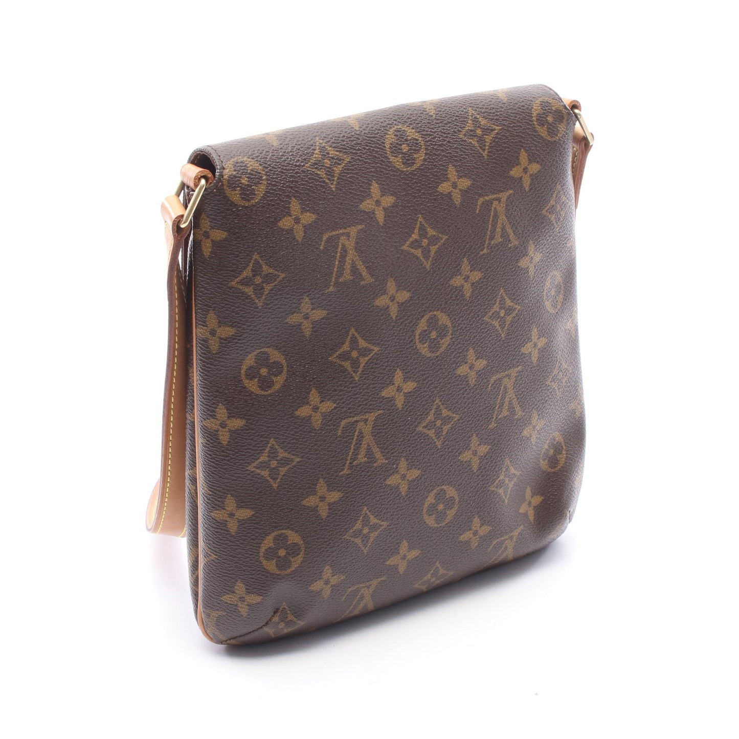 ミュゼットサルサ ショートストラップ モノグラム ショルダーバッグ PVC レザー ブラウン ルイヴィトン バッグ LOUIS VUITTON