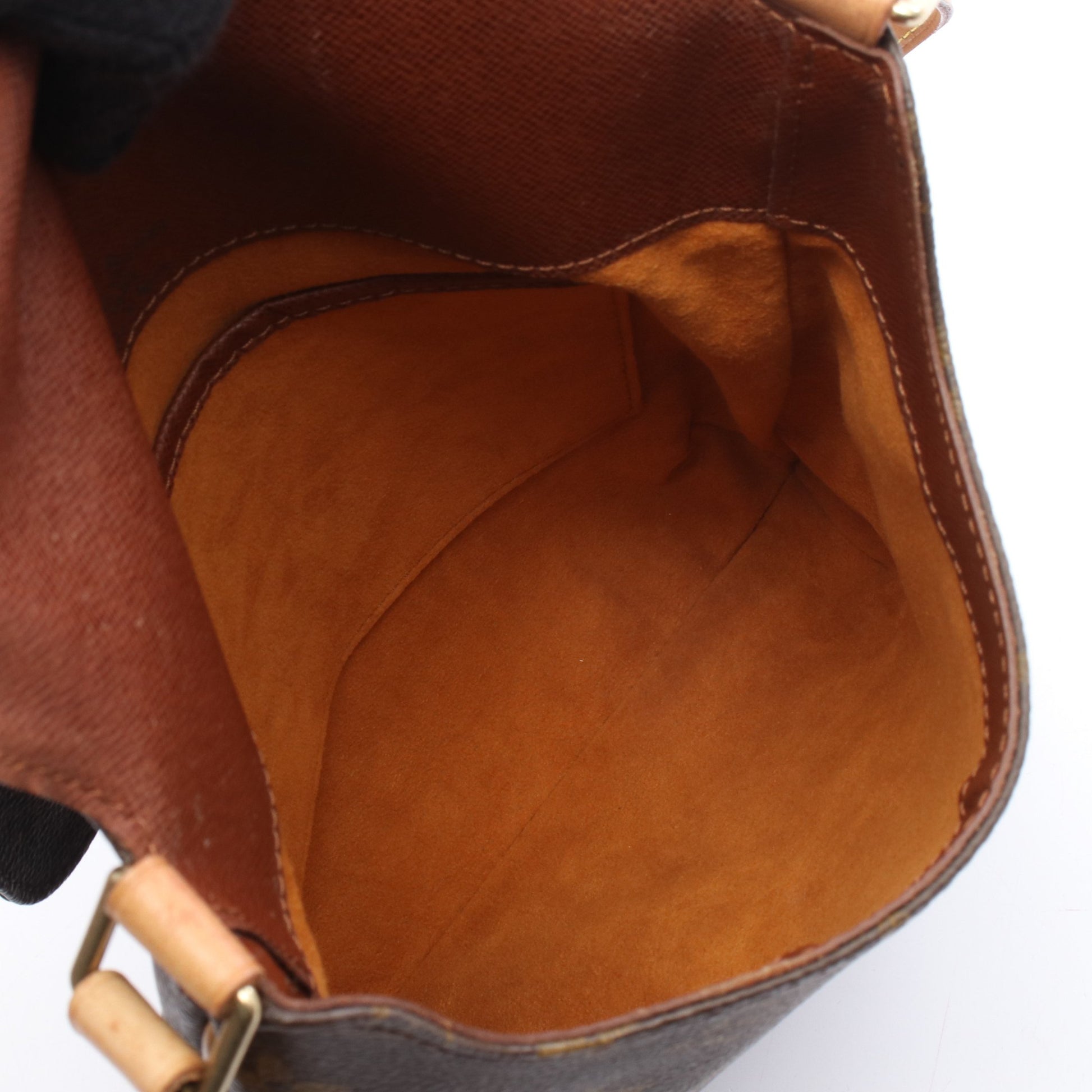 ミュゼットサルサ ショートストラップ モノグラム ショルダーバッグ PVC レザー ブラウン ルイヴィトン バッグ LOUIS VUITTON