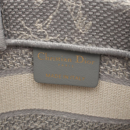 BOOK TOTE ブックトート ミニ ハンドバッグ キャンバス グレー ホワイト クリスチャンディオール バッグ Christian Dior