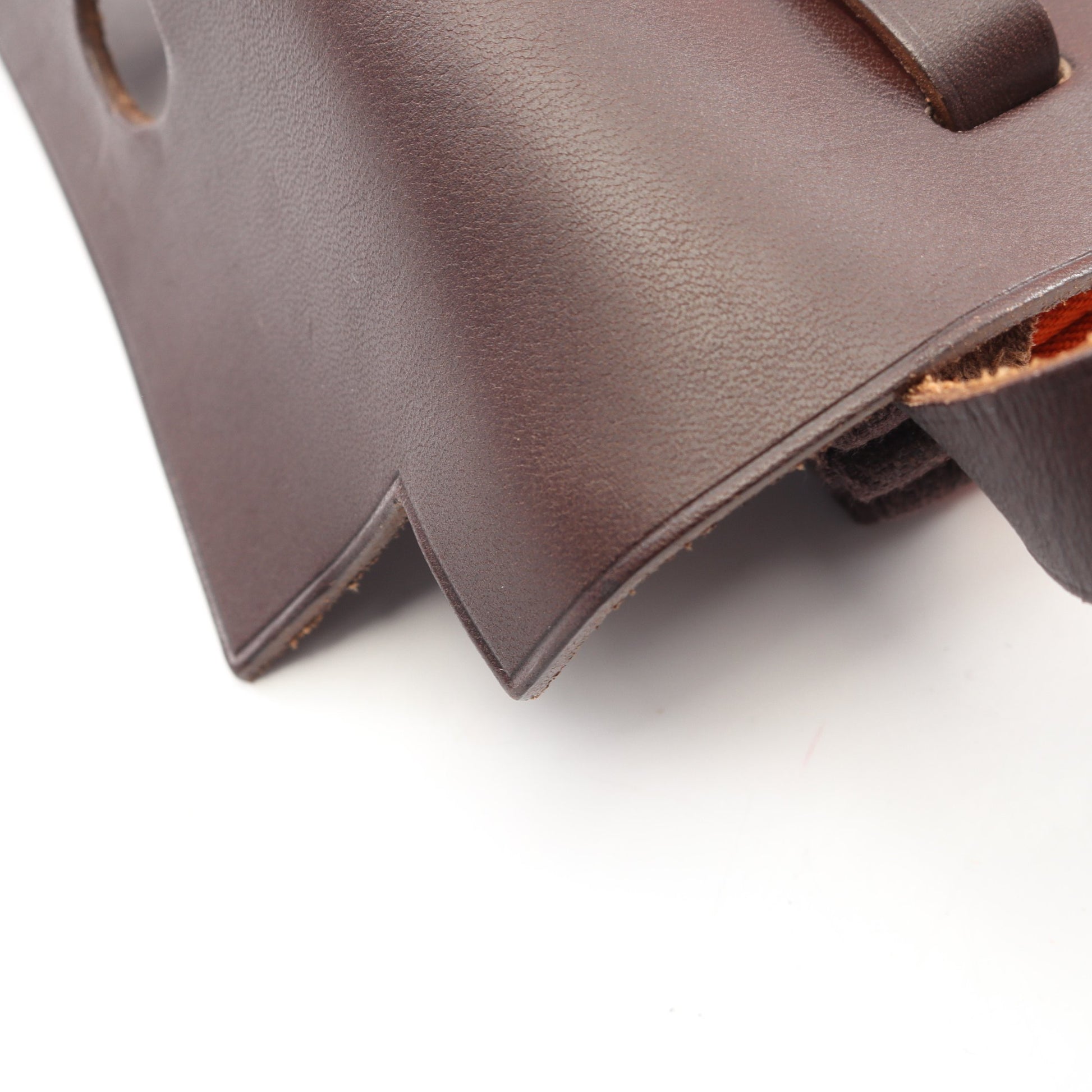 エールバッグTPM ショルダーバッグ トワルオフィシエ ヴァッシュハンター オレンジ ダークブラウン ゴールド金具 □H刻印 エルメス バッグ HERMES