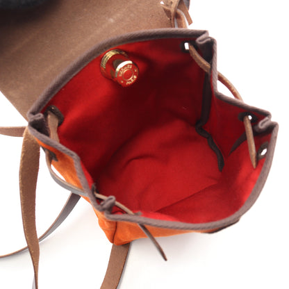 エールバッグTPM ショルダーバッグ トワルオフィシエ ヴァッシュハンター オレンジ ダークブラウン ゴールド金具 □H刻印 エルメス バッグ HERMES