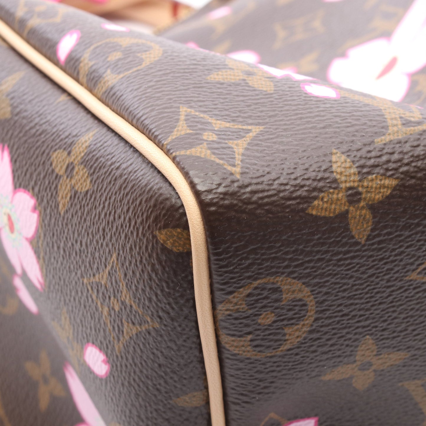 LV × TM スピーディ バンドリエール25 モノグラムチェリーブロッサム ハンドバッグ PVC レザー ブラウン マルチカラー ルイヴィトン バッグ LOUIS VUITTON