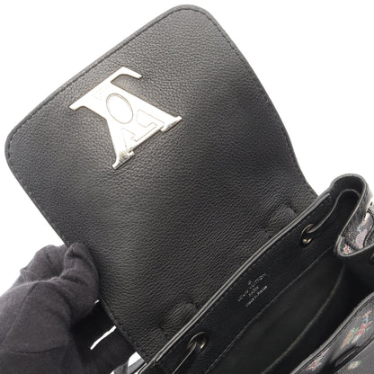 ロックミー バックパック ミニ ノワール フローラル ミニリュック レザー ブラック ルイヴィトン バッグ LOUIS VUITTON